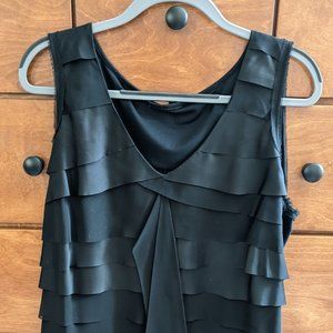Dressy black sleeveless top, 2X, EUC, no tags